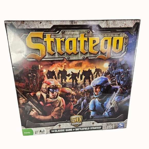Stratego Board Game 50 Year Anniversary Strategy Family Fun Spin Master 2011 NEW - Picture 1 of 12